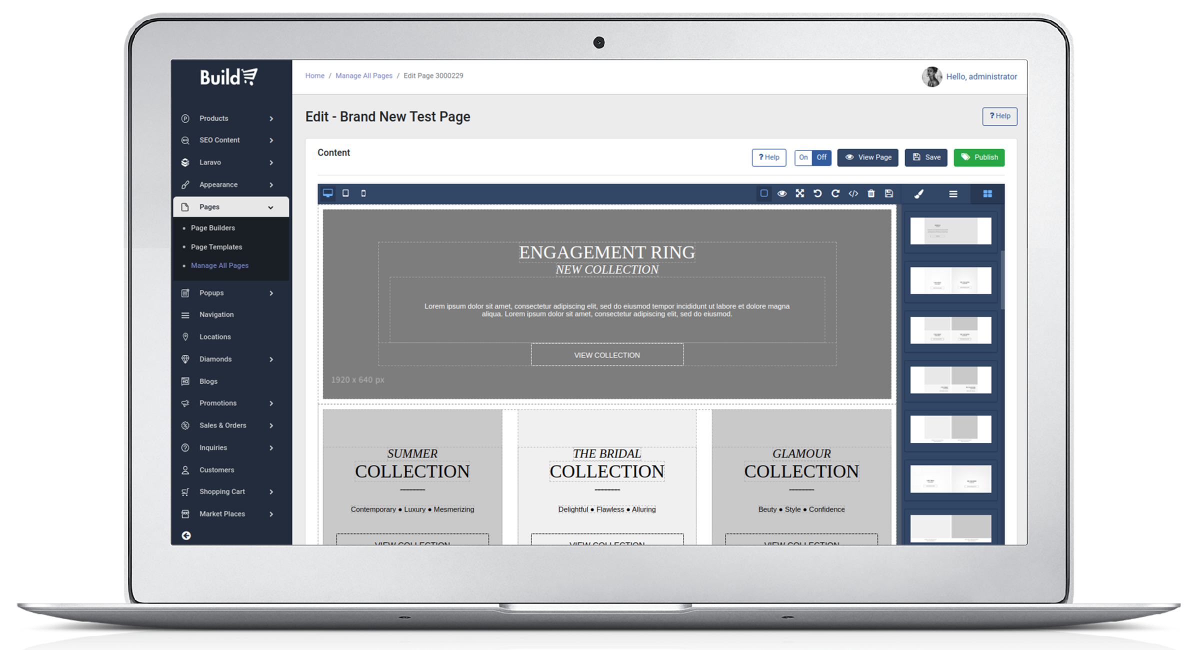 Design Studio - Row Templates