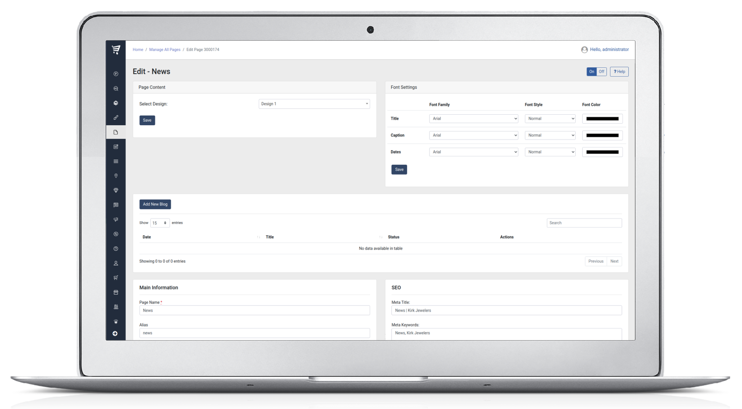 Design Studio - Row Templates