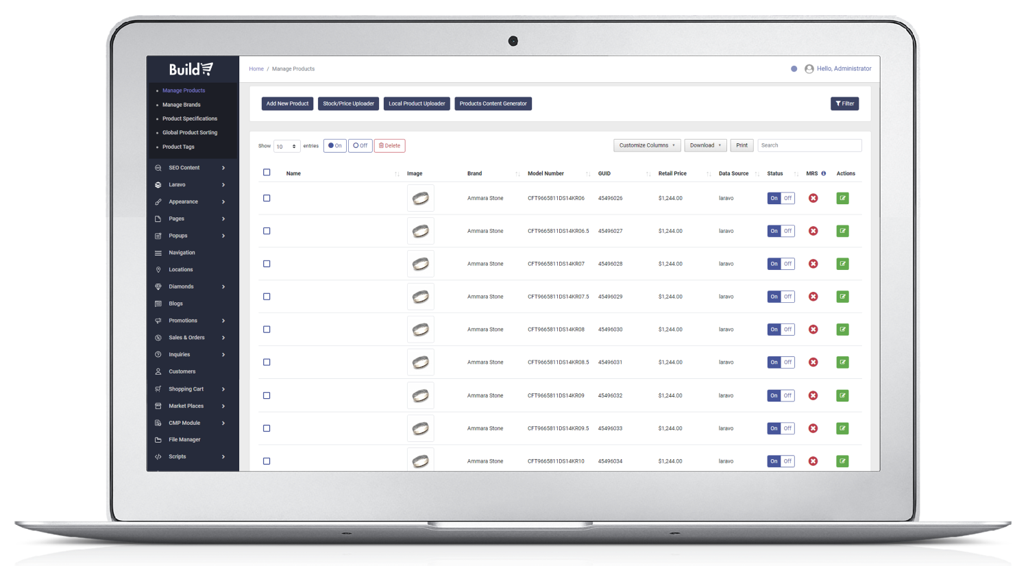 Manage Products